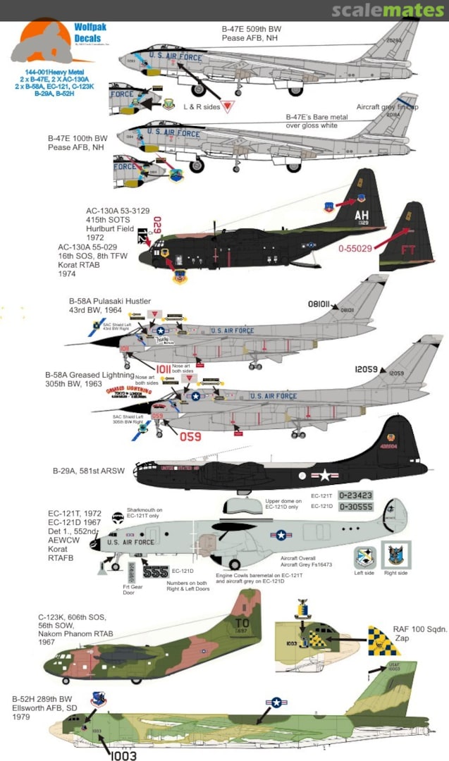 Boxart Heavy Metal 144-001 Wolfpak Decals