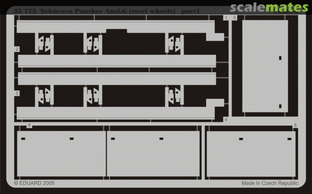 Boxart Schürzen Panther Ausf. G (steel wheels) 35775 Eduard