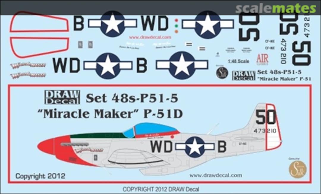 Boxart "Miracle Maker" P-51D 48-P51-5 Draw Decal