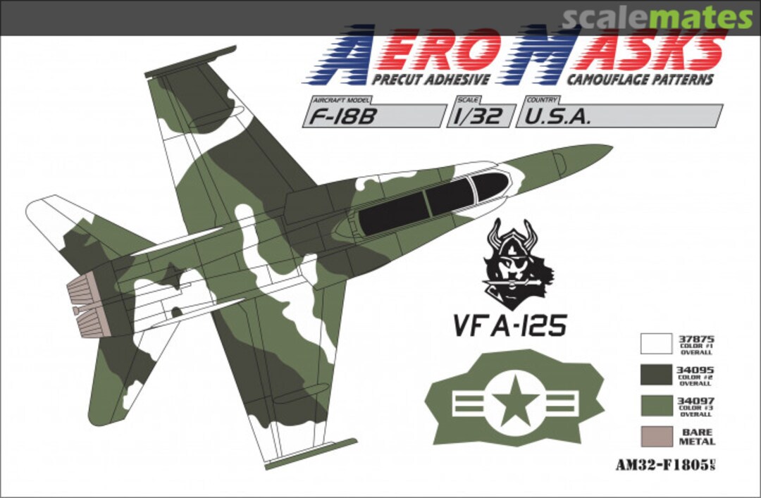 Boxart F-18B USA VFA-125 AM32-F1805 AeroMasks