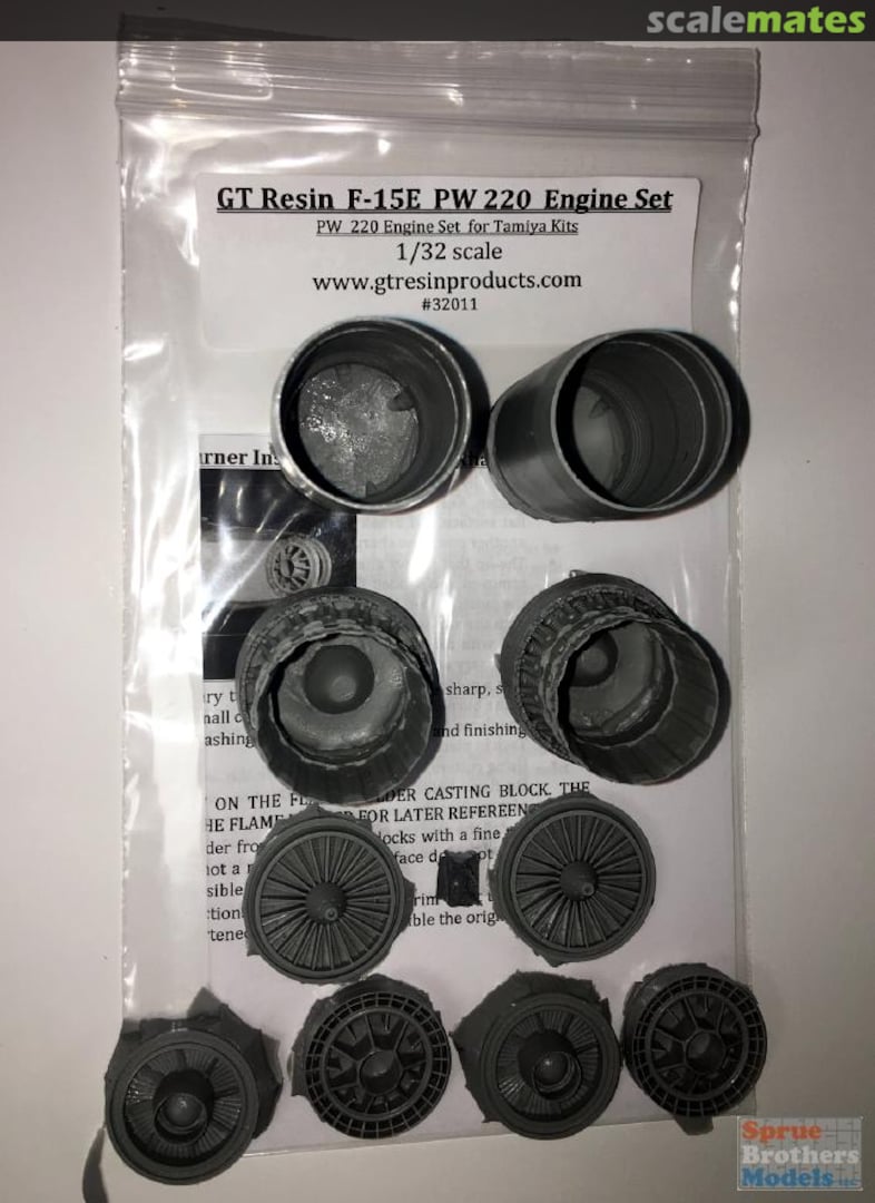 Boxart Resin F-15E Strike Eagle Engine Set [PW 220] 32011 GT Resin