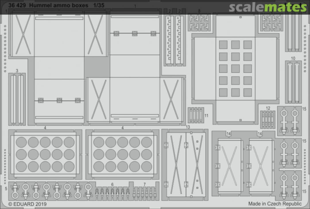 Boxart Hummel ammo boxes TAMIYA 36429 Eduard