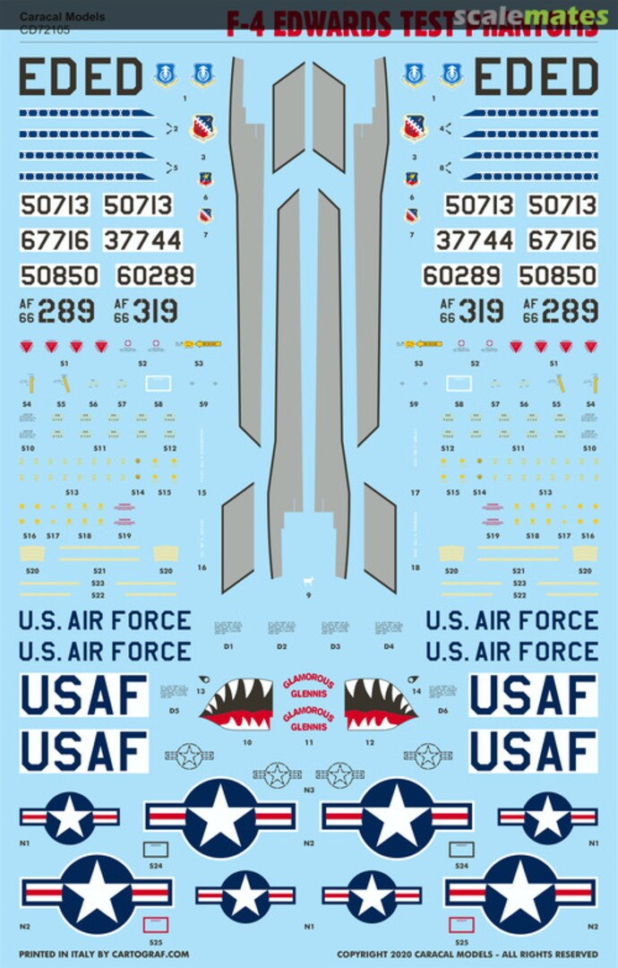 Contents F-4 Edwards Test Phantoms CD72105 Caracal Models