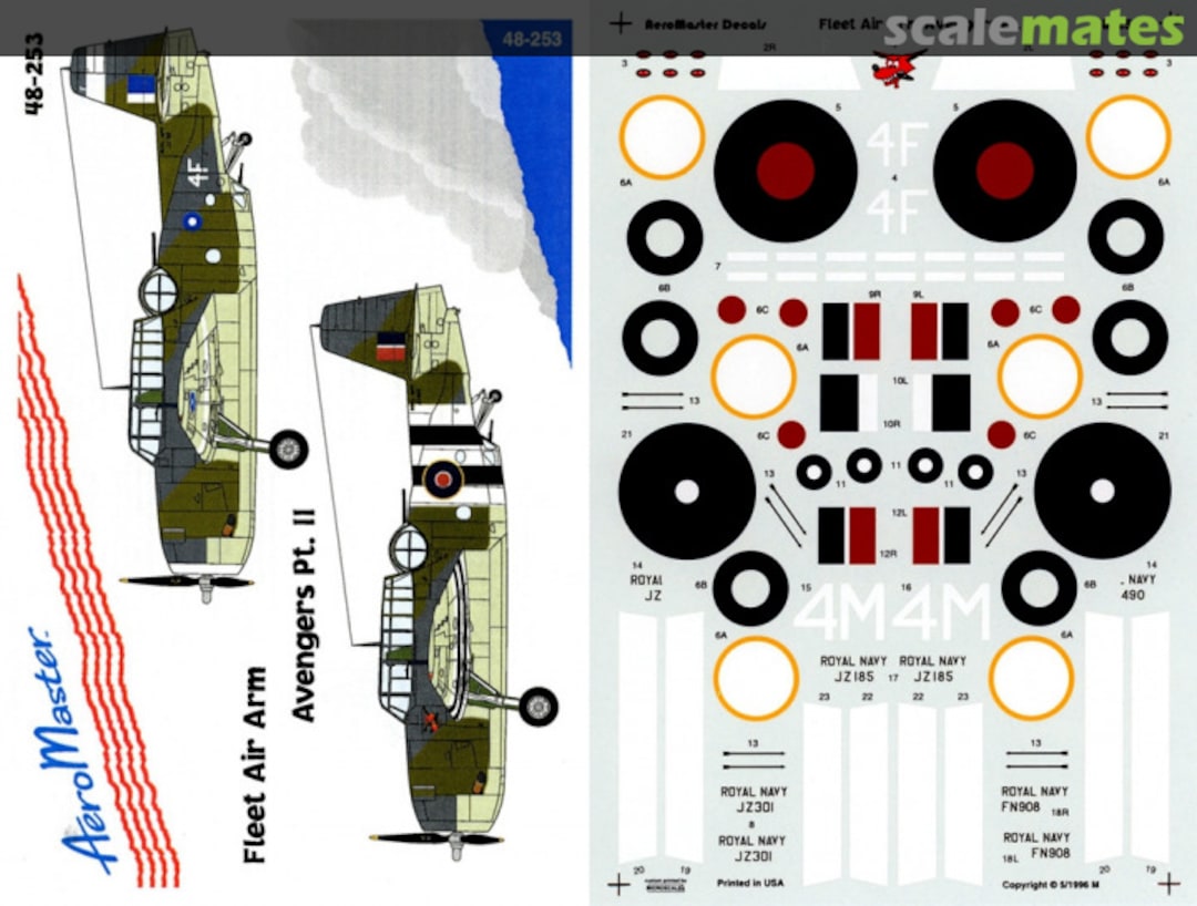 Boxart Fleet Air Arm Avengers Part 2 48-253 AeroMaster