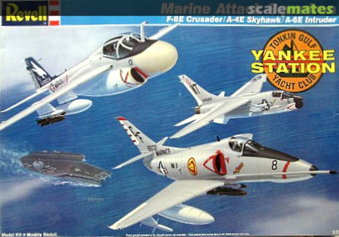 Boxart Marine Attack Squadron F-8E Crusader / A-4E Skyhawk / A-6E Intruder 4784 Revell