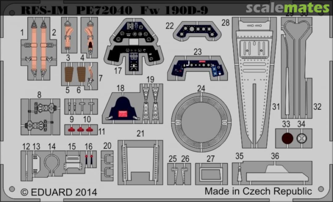 Boxart Fw-190D-9 Detail PE set PE72040 RES-IM