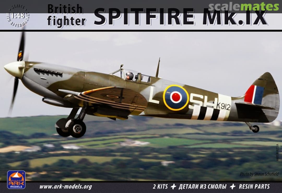 Boxart British Fighter Spitfire Mk.IX 48008 Ark Models