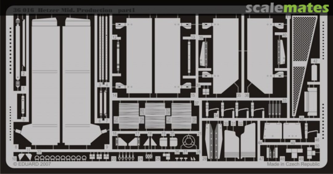 Boxart Hetzer Mid. Production, part 1 36016 Eduard
