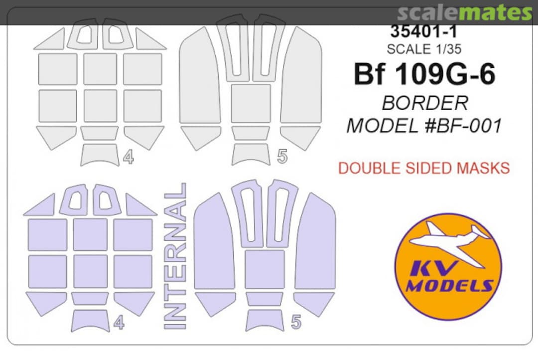 Boxart BF-109G-6 - Double sided masks 35401-1 KV Models