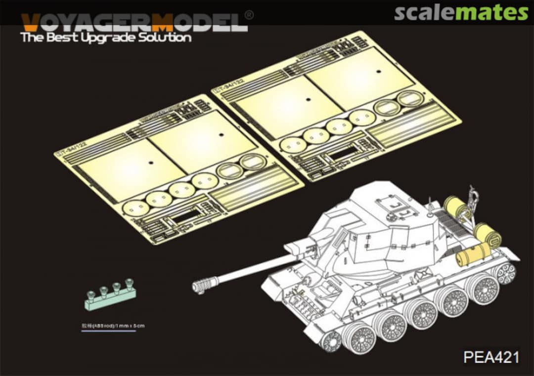 Boxart WWII Soviet Tank Exterior Tanks And Smoke Generators 2.0 PEA421 Voyager Model