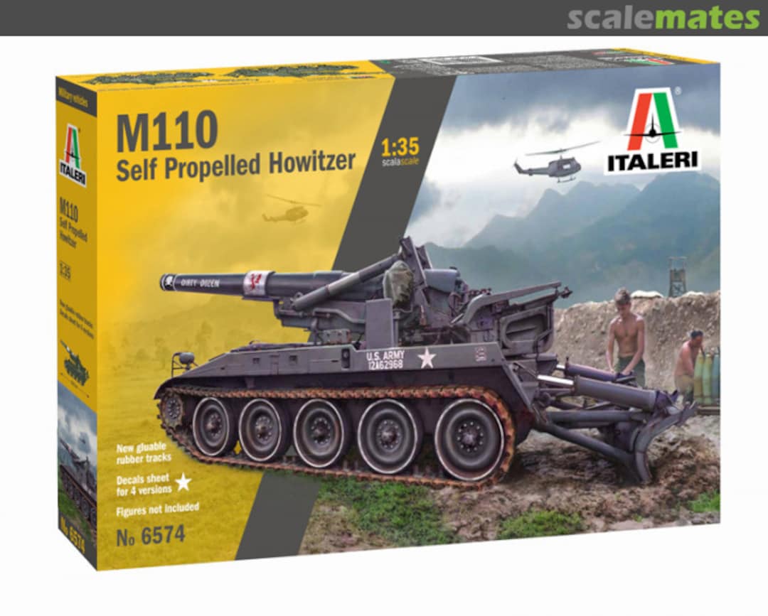 Boxart M110 Self Propelled Howitzer 6574 Italeri