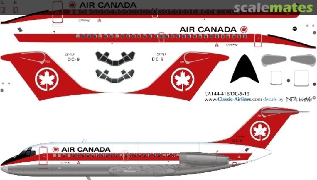 Boxart Air Canada DC-9-10 CA144-472 Classic Airlines