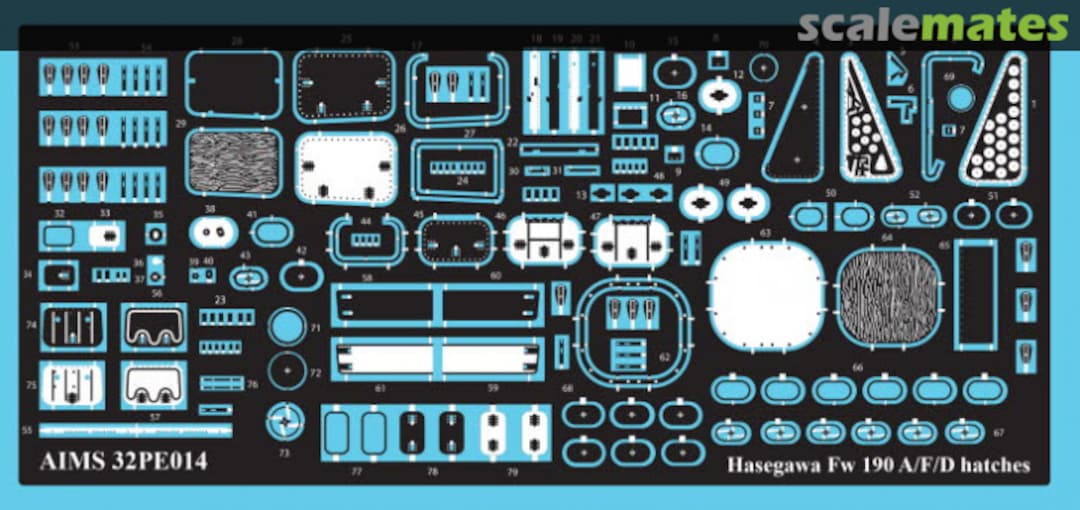 Boxart Fw 190 hatches and latches 32PE014 AIMS