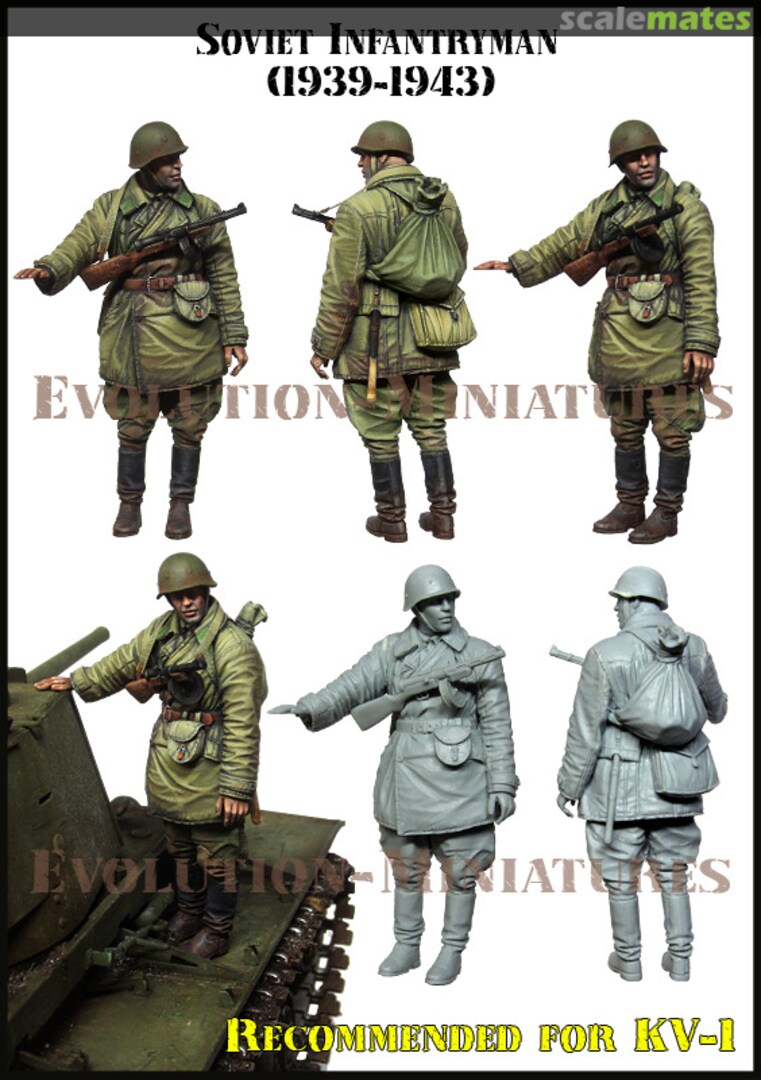 Boxart Soviet Infantryman (1939-1943) EM-35218 Evolution Miniatures