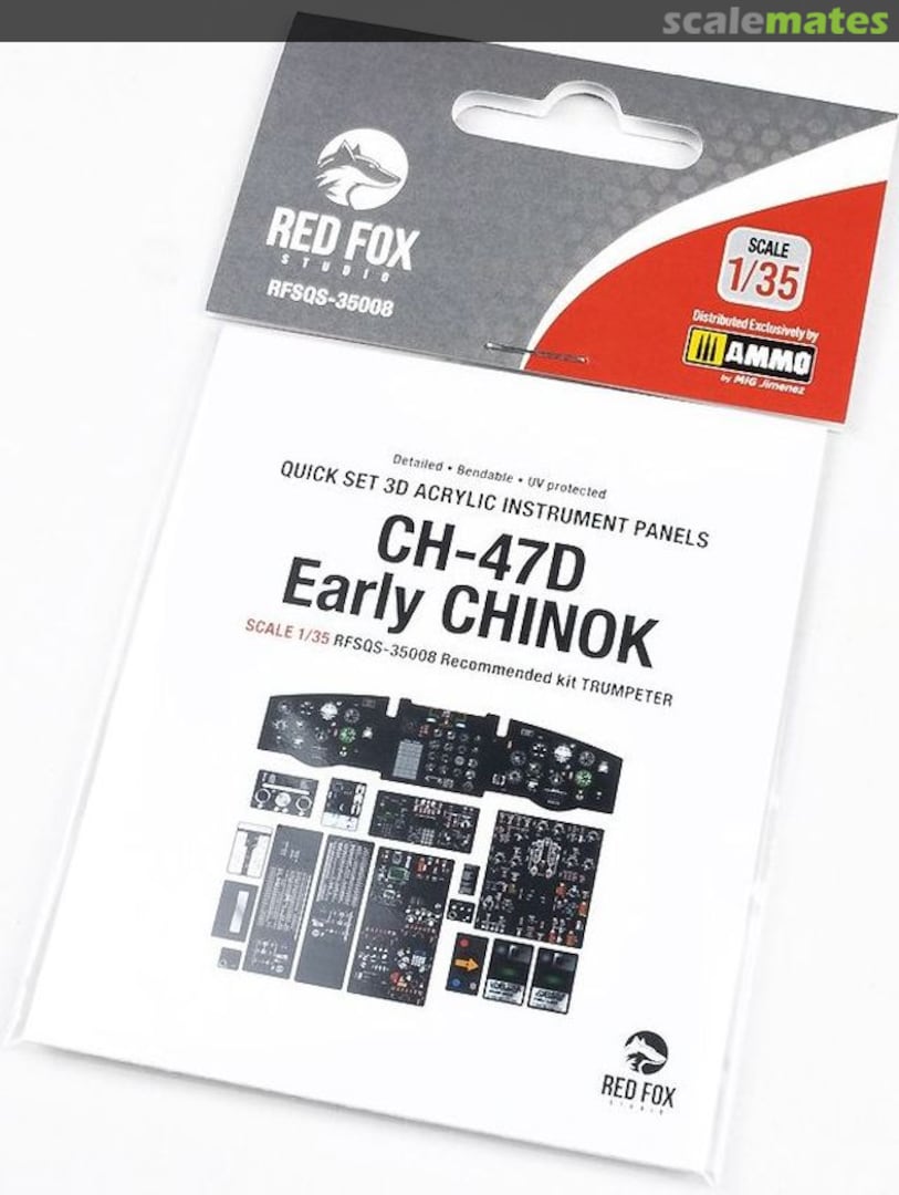 Boxart CH-47D Early Chinook RFSQS-35008 Red Fox Studio