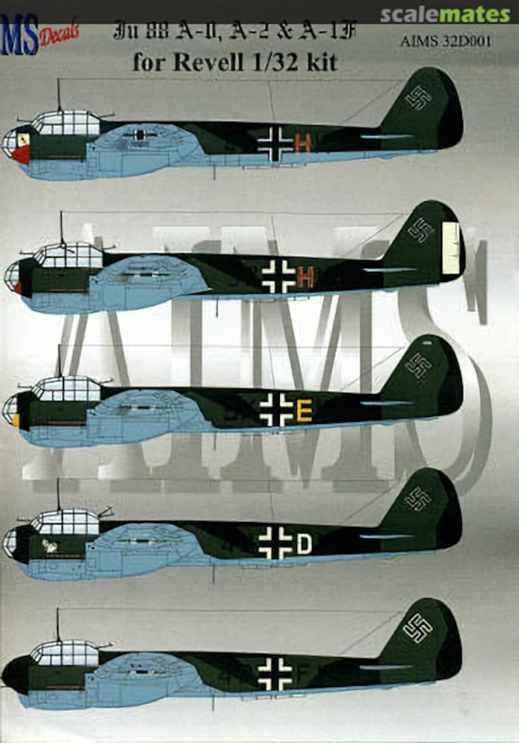 Boxart Junkers Ju 88 A-0, A-1, A-1(F) & C-2 32D001 AIMS