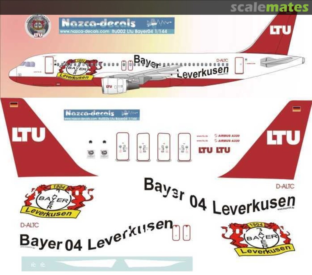 Boxart Airbus A320-214 LTU001b Nazca decals