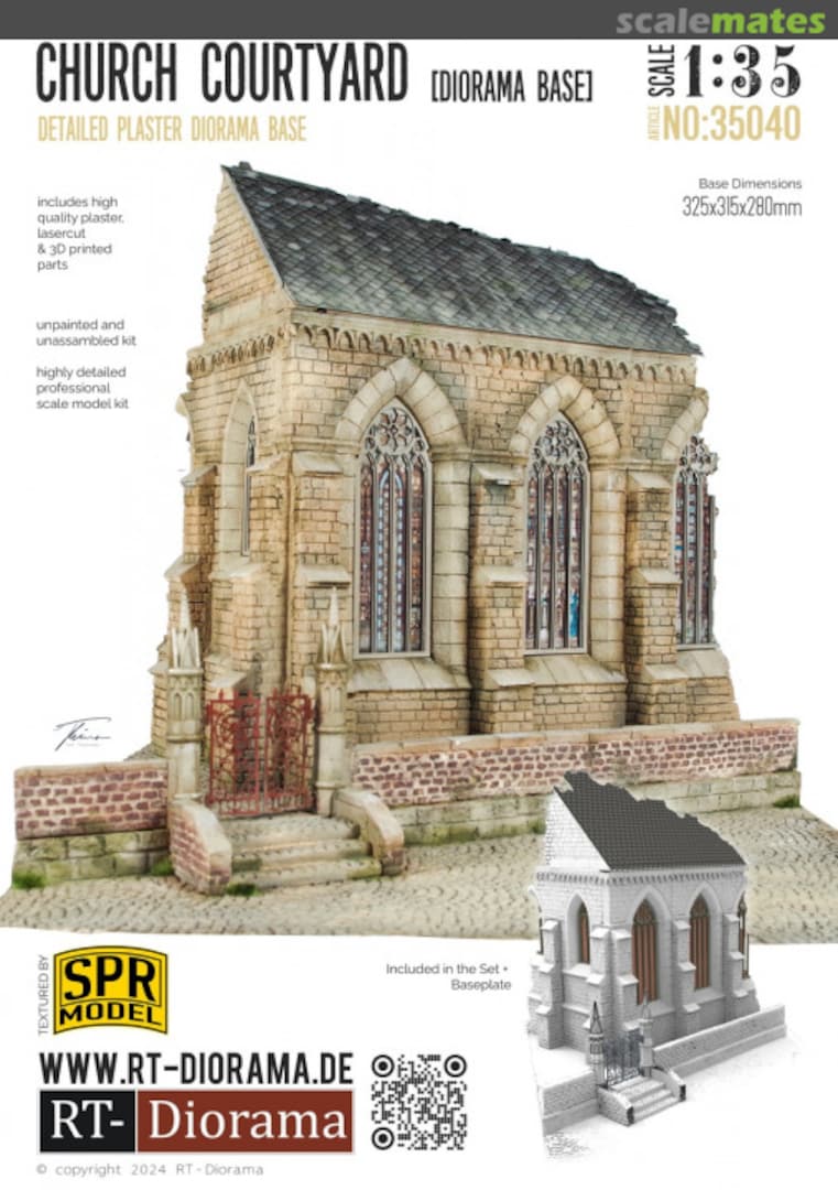 Boxart Diorama Base: Church Courtyard 35040K RT-Diorama