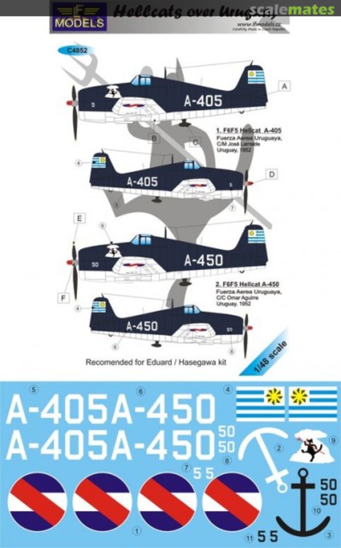 Boxart F6F-5 HELLCAT OVER URUGUAY C4852 LF Models