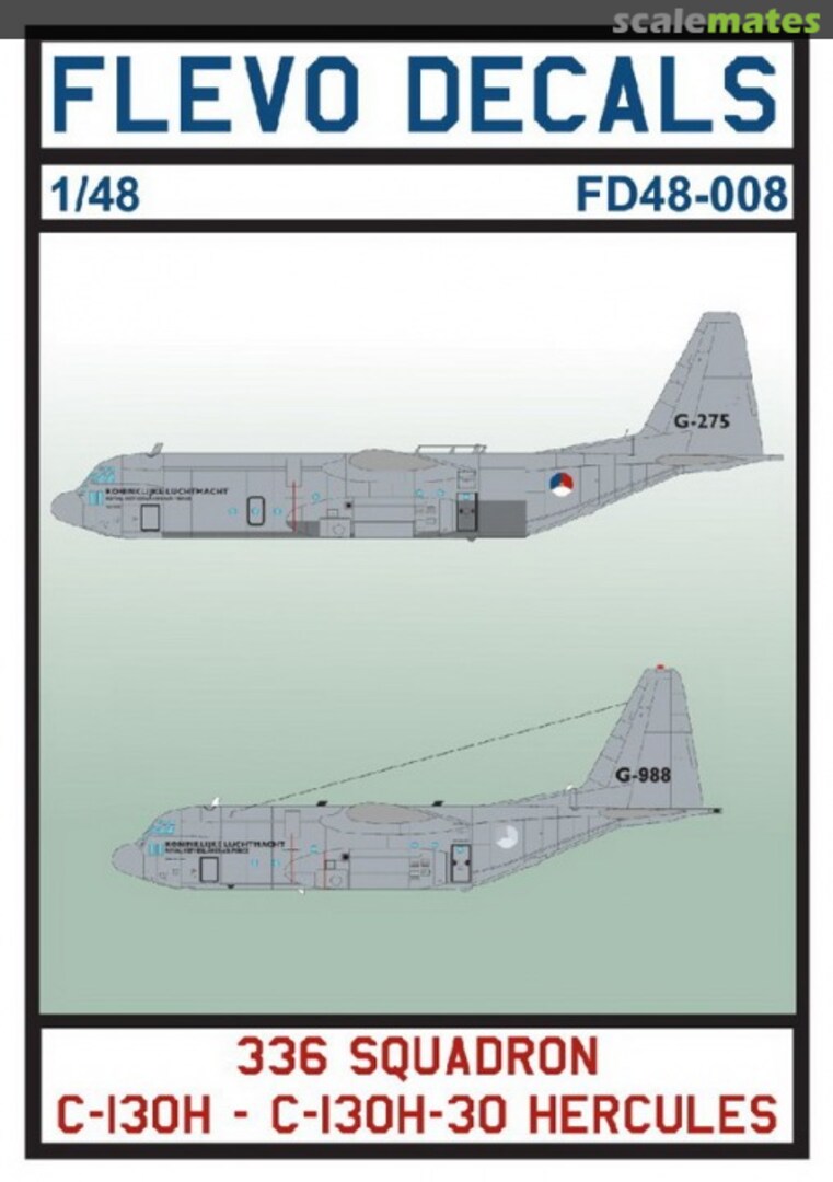 Boxart 336 Sqn C-130H - C-130H-30 Hercules FD48-008 Flevo Decals