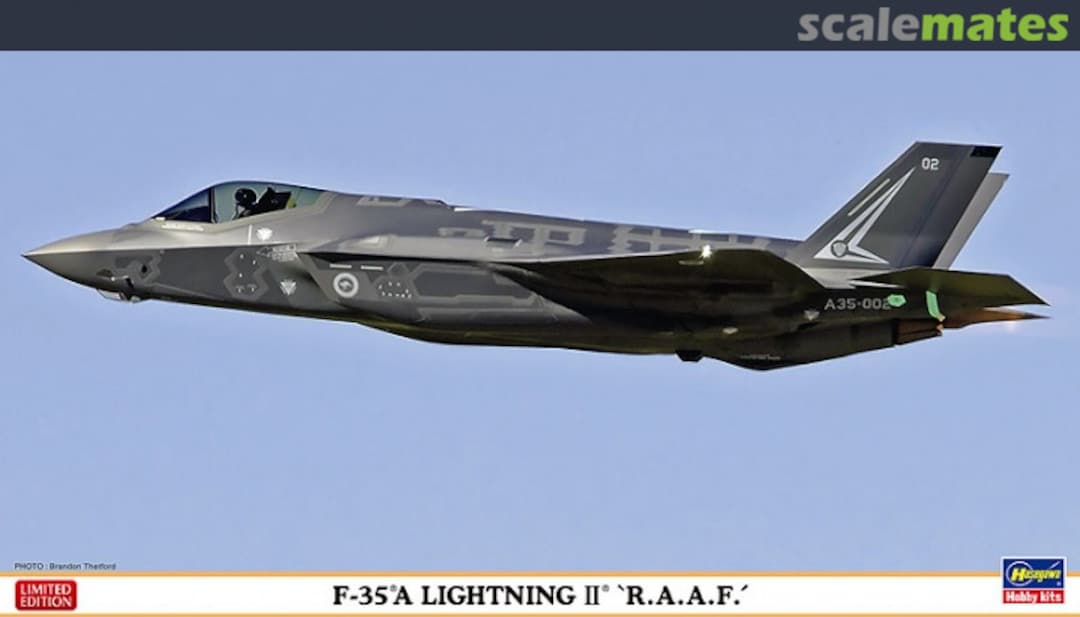 Boxart F-35A Lightning II "R.A.A.F'" 02168 Hasegawa