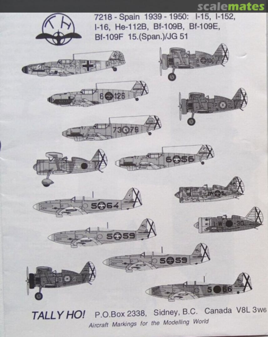 Contents Spain Air Force: 1939 - 1950 7218 Tally Ho! (Canada)