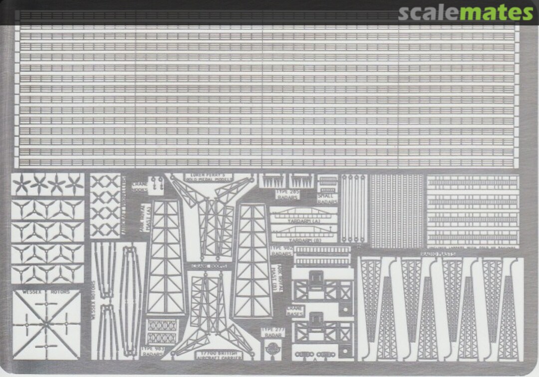 Boxart British Aircraft Carrier Detail-up Set 700-16 Gold Medal Models