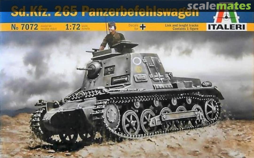 Boxart Sd.Kfz. 265 Panzerbefehlswagen 7072 Italeri