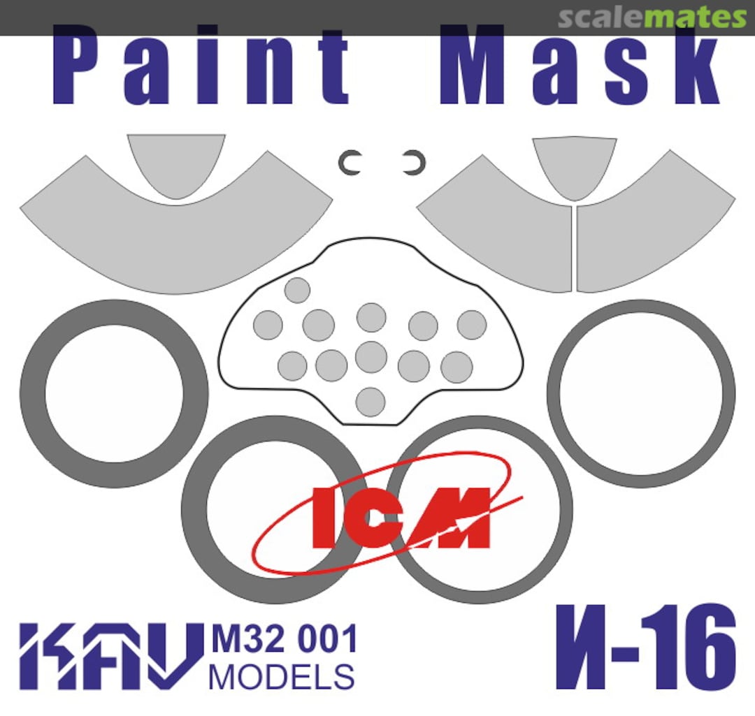 Boxart Paint Mask for I-16 KAV M32 001 KAV models