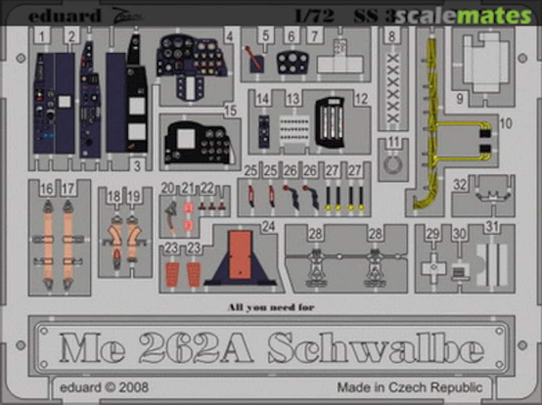 Boxart Me 262A Schwalbe SS302 Eduard