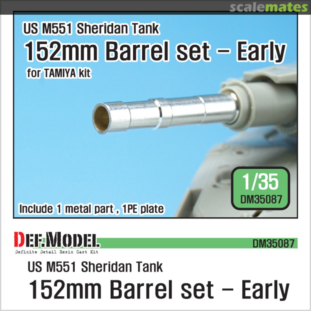 Boxart M551 Sheridan 152mm metal barrel set - Early DM35087 Def.Model