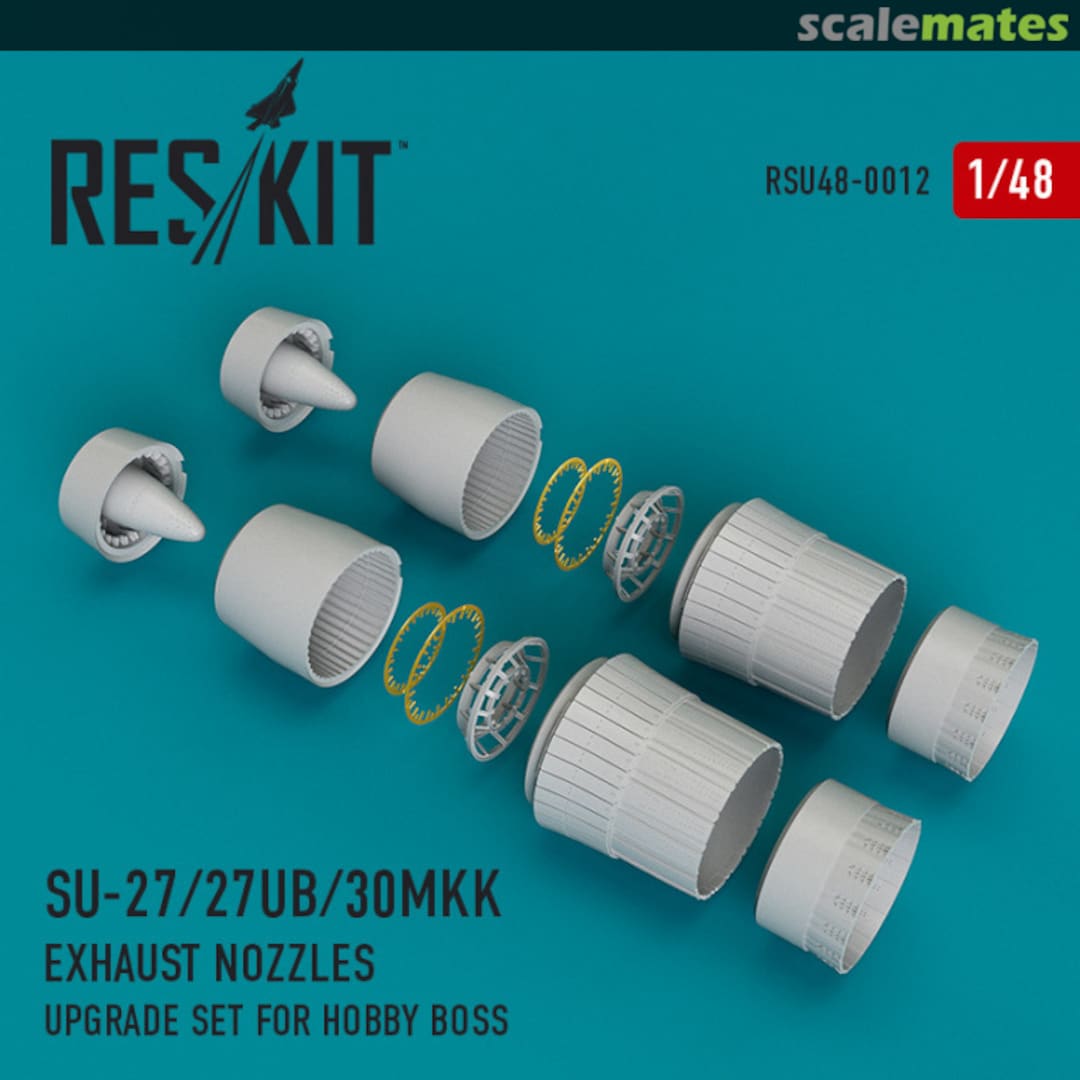 Boxart Su-27/Su-27UB/Su-30MKK - Exhaust Nozzles RSU48-0012 ResKit