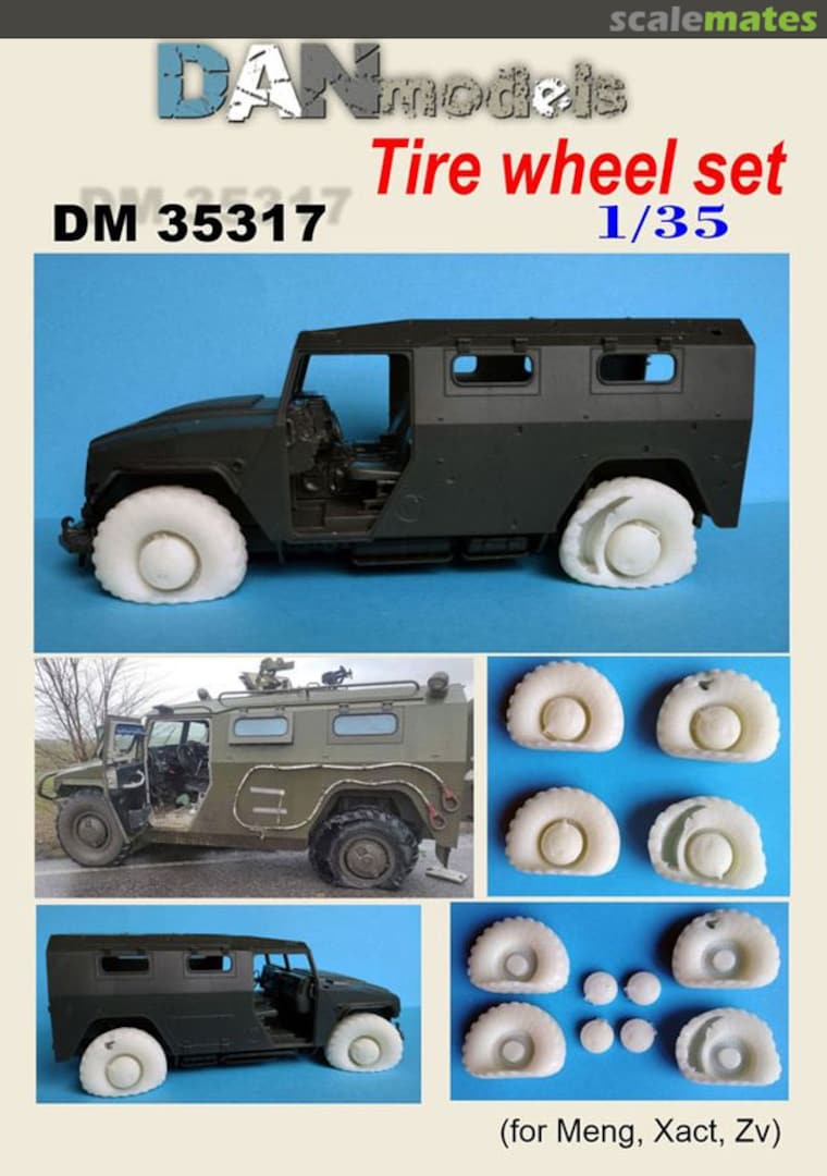 Boxart GAZ-2330 deformed wheels set DM35317 DANmodels