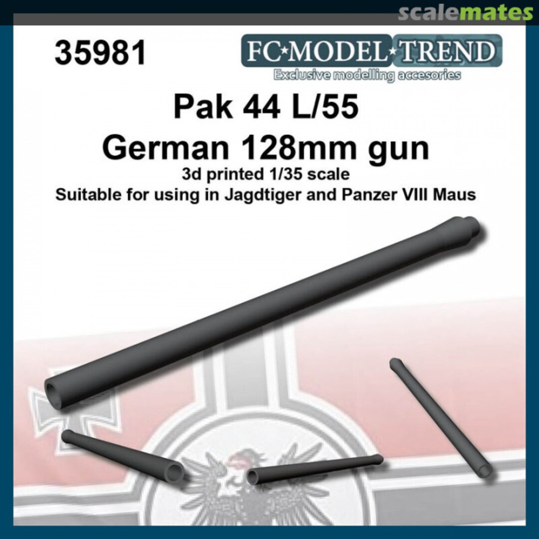 Boxart Pak 44 L/55 gun for Jagdtiger 35981 FC Model Trend