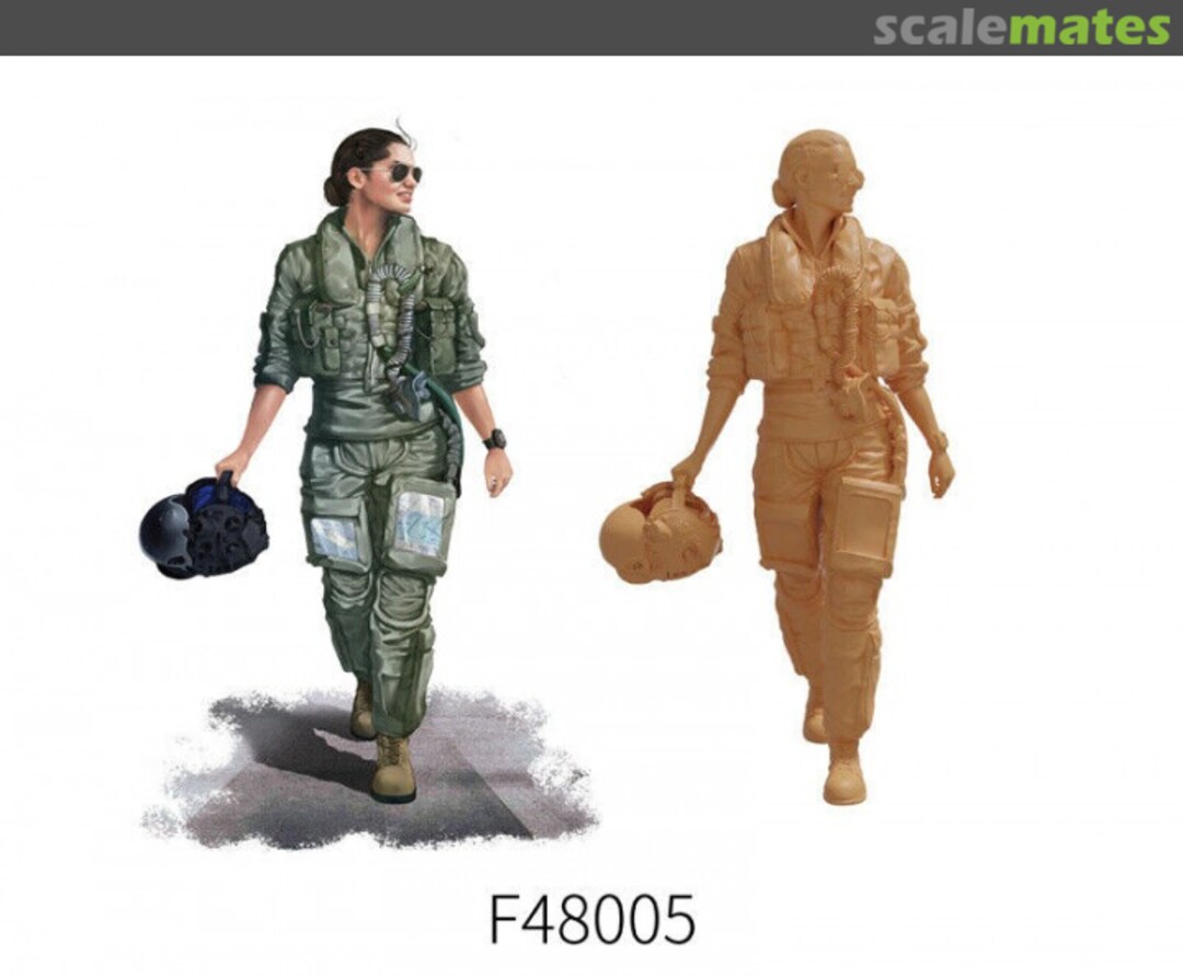 Boxart Fighter Pilot For F-35A/B/C F48005 Galaxy Model