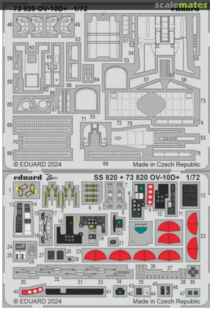 Boxart OV-10D Plus detail set 73820 Eduard