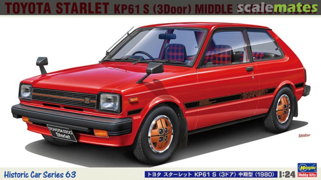 Boxart Toyota Starlet KP61 S (3 door) Mid Edition (1980) HC63 Hasegawa