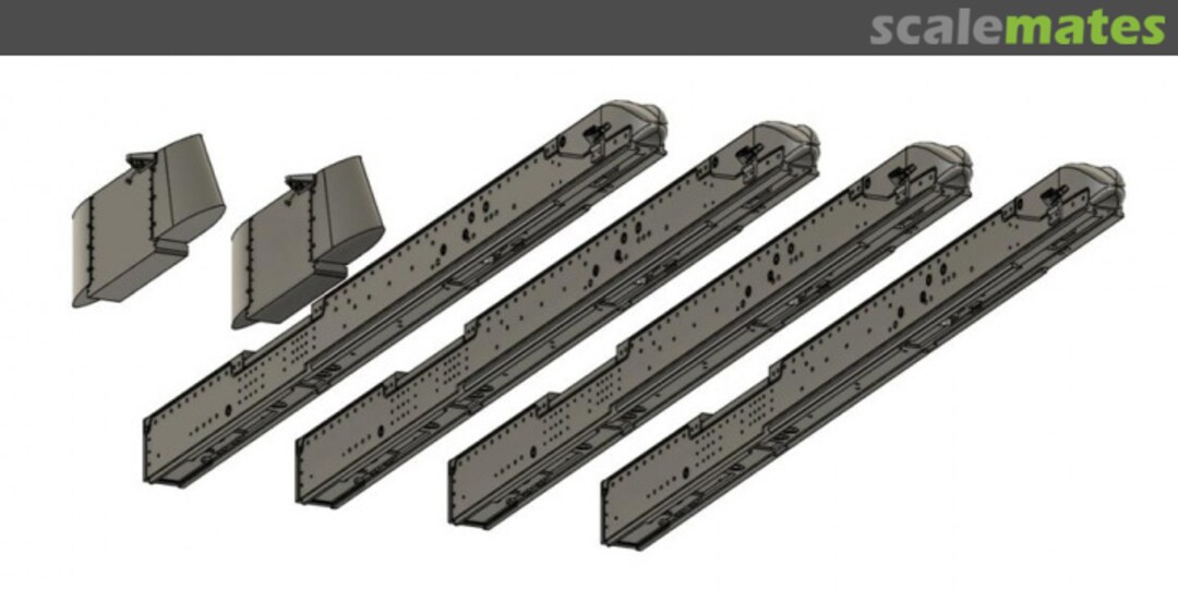 Boxart F-16 Launcher - 129 (LAU-129) WOL481520 Wolf 3D Resin Parts