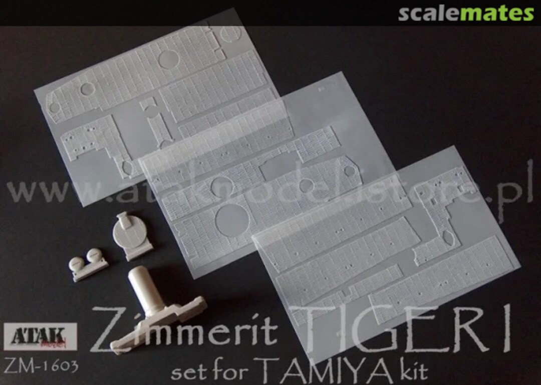 Boxart Tiger I Zimmerit ZM1603 Atak Model