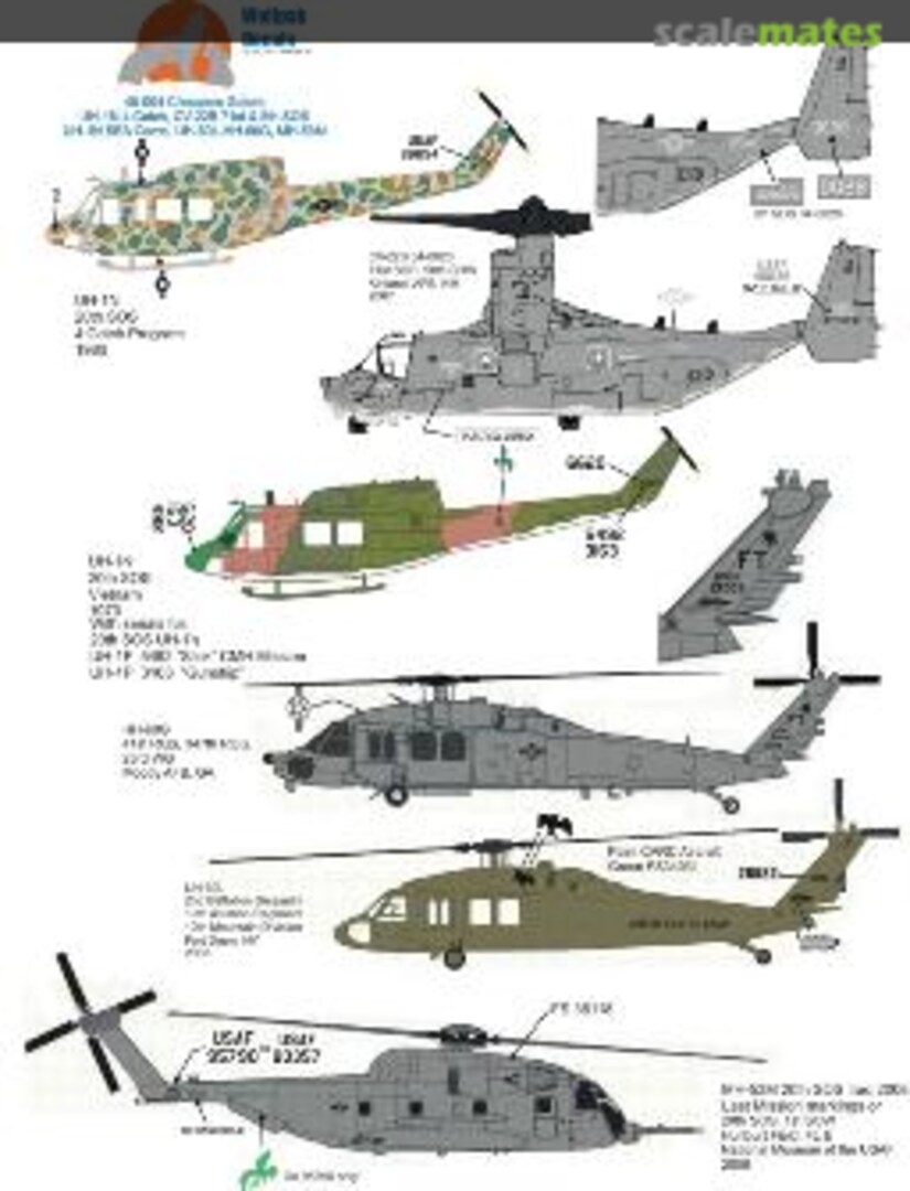 Boxart Choppers Galore 48-004 Wolfpak Decals