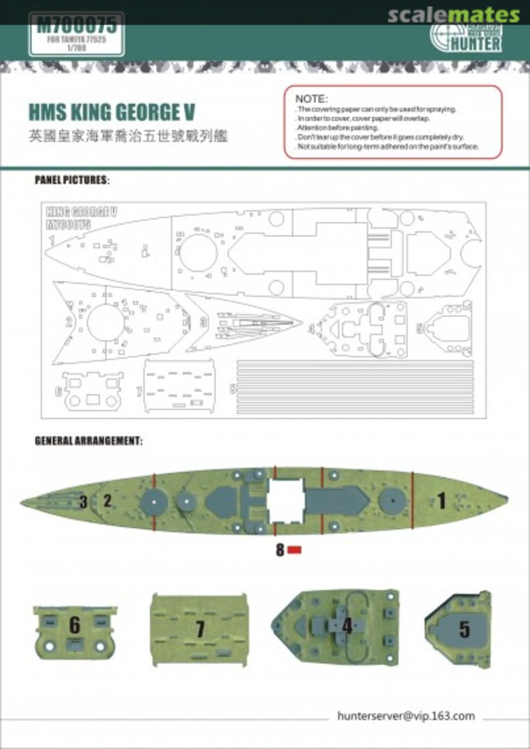 Boxart HMS King George V Deck Mask M700075 Wood Hunter