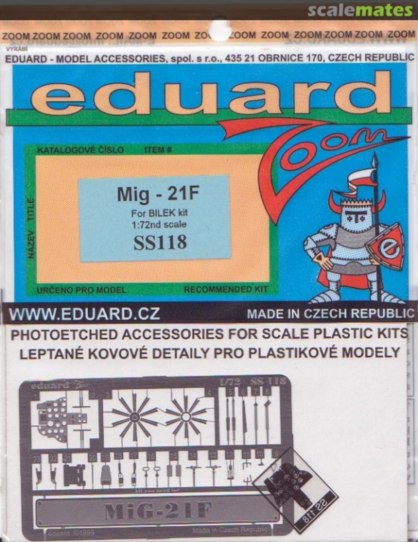 Boxart MiG-21F SS118 Eduard