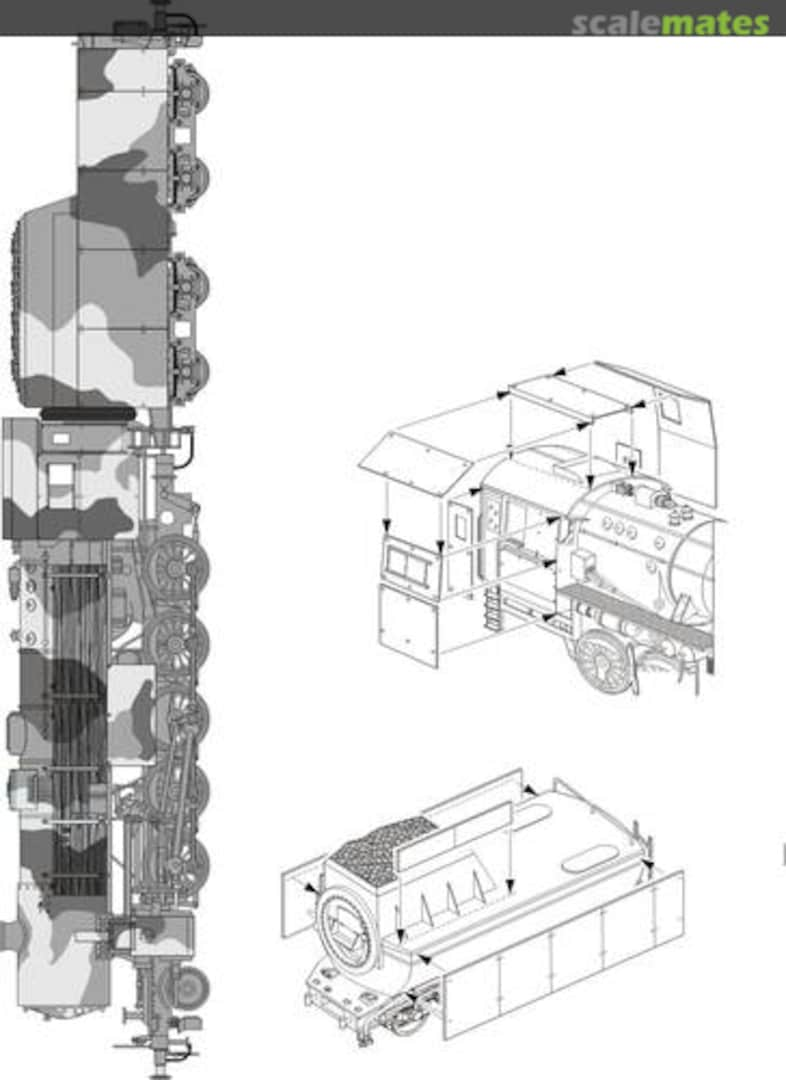 Boxart Germ.loco.BR-52 Armoring for loco.boiler MV095 CMK