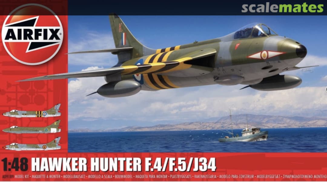 Boxart Hawker Hunter F.4/F.5/J34 A09189 Airfix