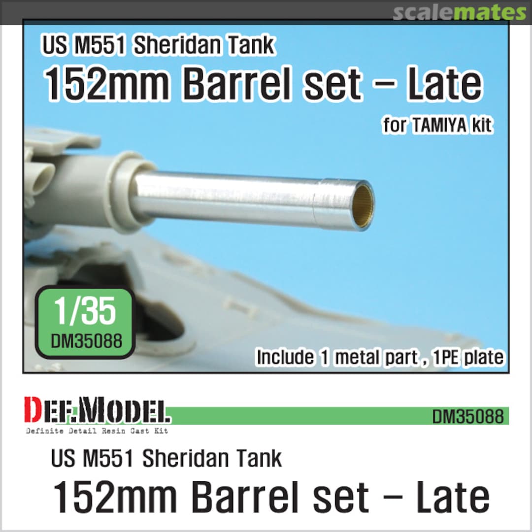 Boxart M551 Sheridan 152mm metal barrel set - Late DM35088 Def.Model