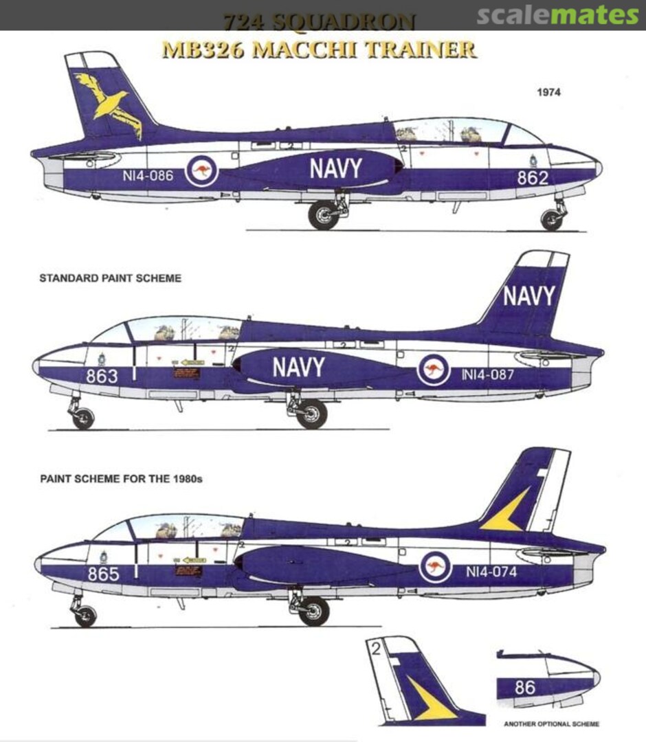 Boxart Aermacchi MB 326H RAN-10 Hawkeye Models