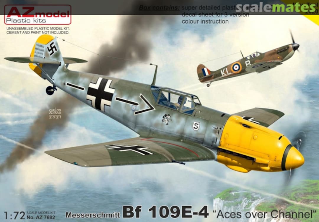 Boxart Messerschmitt Bf 109E-4 AZ7682 AZmodel