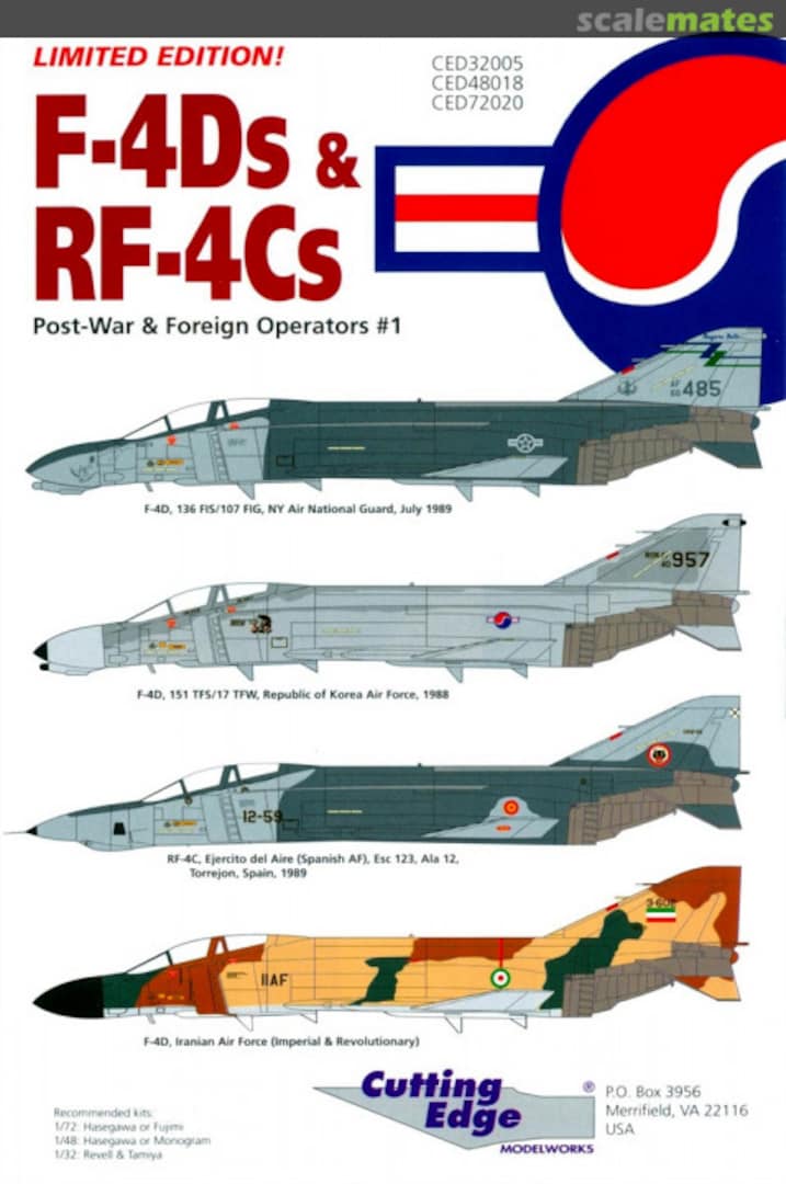 Boxart F-4Ds & RF-4Cs CED48018 Cutting Edge Modelworks