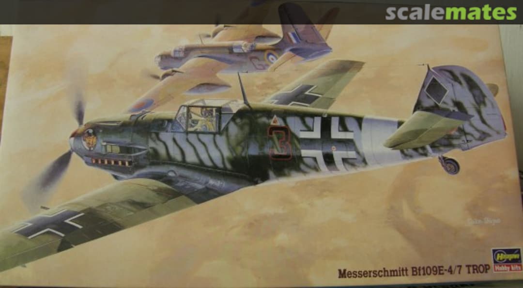 Boxart Messerschmitt Bf109E-4/7 Trop 09110 Hasegawa