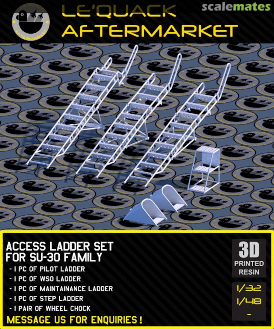 Boxart Access Ladder Set For SU-30 Family 1/48 LDU-048003 Le'Quack Aftermarket